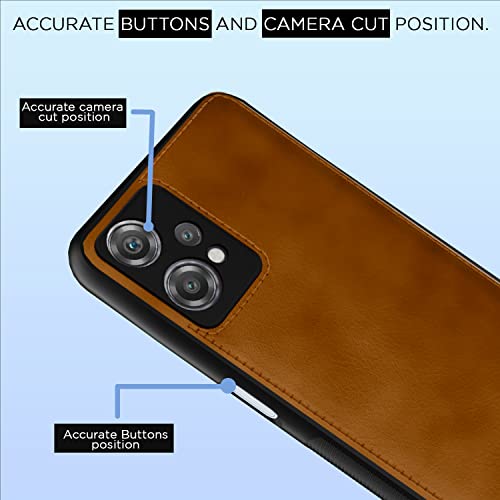 Image of Pikkme Oneplus Nord Ce 2 Lite 5G Back Cover | Flexible Pu Leather | Full Camera Protection | Raised Edges | Super Soft-Touch | Bumper Case for Oneplus Nord Ce 2 Lite 5G (Brown)