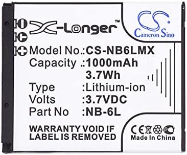 Miniatura 5 de SYTH Replacement for Battery Compatible CAN0N NB-6L, NB-6LH PowerShot SX500 is, PowerShot SX510 HS (1000mAh3.7V)