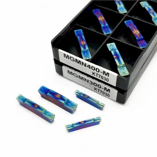 Plaquita MGMN150-G ranurada azul para mecanizar acero duro sin roturas 6