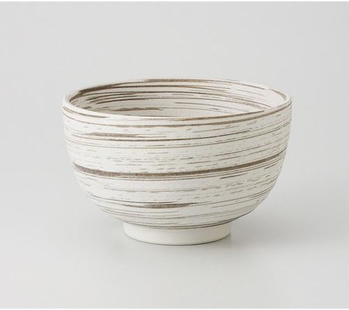 Set of 10 Sabi Uzumaki 5.0 Natsume Bowl [6.2 x 4.0 inches (16.2 x 10.2 cm), 23.2 oz (670 g), [Restaurant Hotel/Ryokan Udon, Buckwheat Ramen, Japanese Tableware, Restaurant Commercial Use]