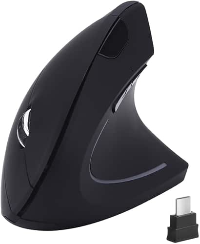 Fonicer Type C Vertical Wireless Mouse, 2.4G USB C Wireless
