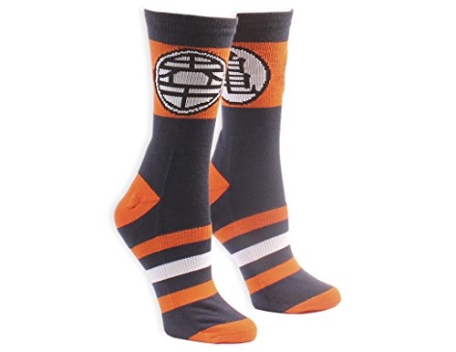 Ripple Junction Dragon Ball Z Kame Symbol with Stripes Socks Blue