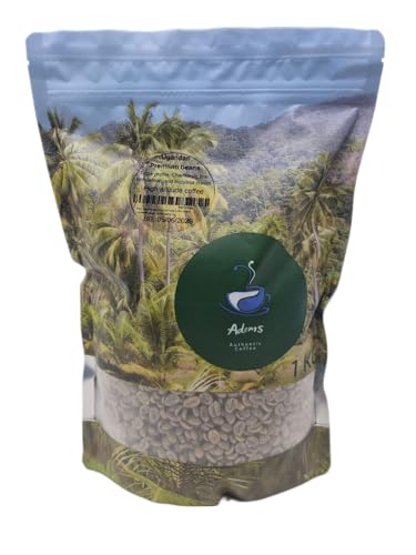 Adems Ugandan premium coffee beans, unroasted green coffee beans 1kg