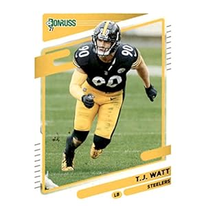 2021 Donruss #22 T.J. Watt Pittsburgh Steelers NFL Football Card NM-MT