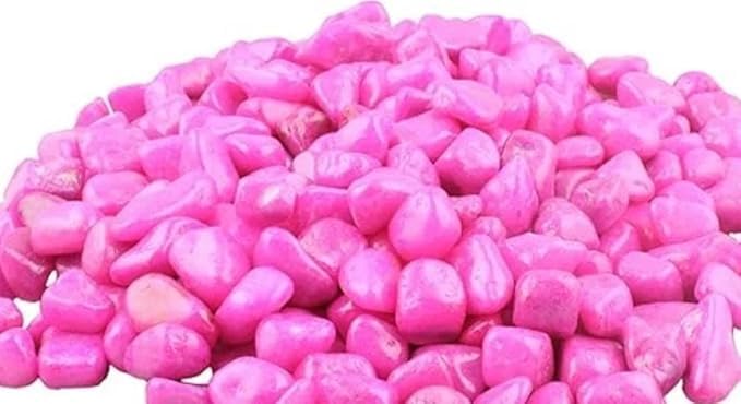 BKD 1 Kg Polished Pink Pebbles Stones for Plants Pots, Aquarium Fish Tank, Pebbles for Decoration, Garden, Table and Home Decor, Vase Fillers-image-11