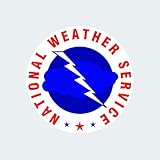 fagraphix National Weather Service Sticker Self Adhesive Vinyl Decal Weather Bureau NWS