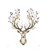 Price comparison product image Colorful Reindeer Deer Head Wall Mural Art Sticker for Room Decor Antlers