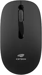 C3Tech Mouse Sem Fio M-W15BK, Preto, Wifi 2.4Ghz, 1200DPI, Ambidestro, 3 Botoes, Windows, MAC OS,LINUX, CHROME