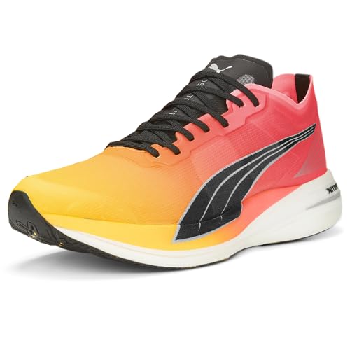 PUMA Mens Deviate Nitro Elite Fireglow Running Sneakers Shoes - Orange2