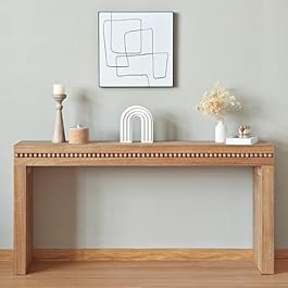 Natural Wood Console...