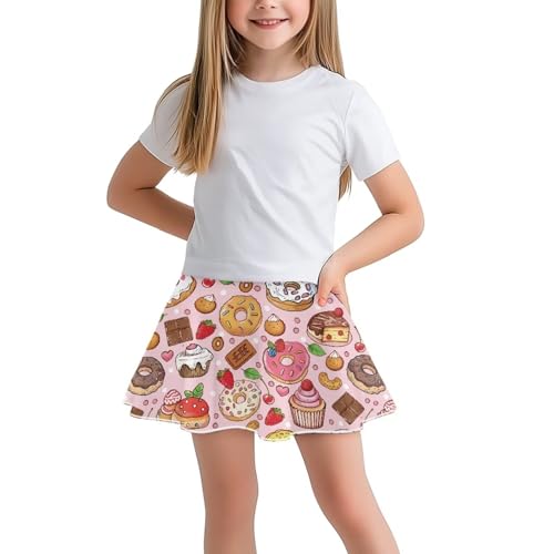 Girls Cute Skirts 1-in-2 Skorts Built in Shorts Lightweight Playwear Size 5-14