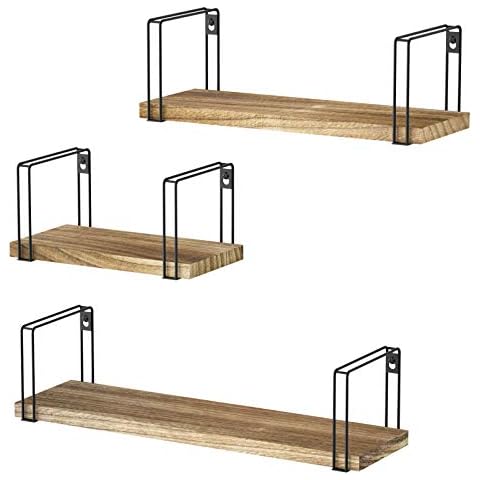 SRIWATANA Rustic Floating Shelves Set of 3 Cover