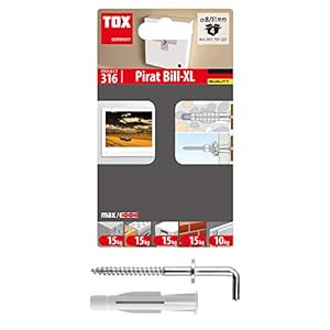 TOX Pirat Bill-XL Schraubhaken 4 Stück