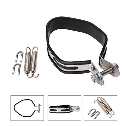 figatia Braçadeiras de silenciador de motocicleta universais 85 mm fixam o escape de suporte