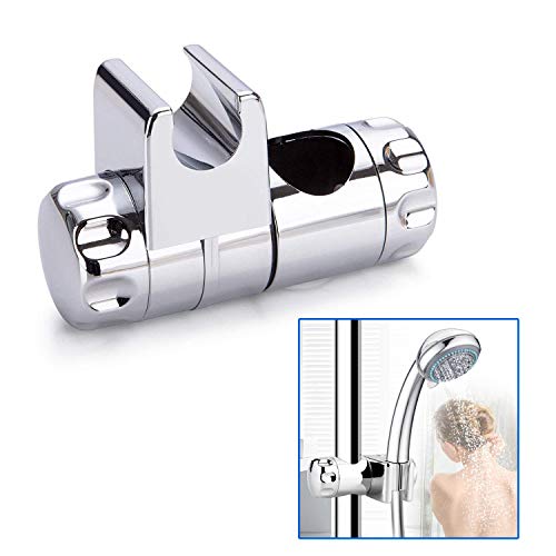 Preisvergleich Produktbild ASLEAK Brausehalterung,Feste Brausehalterung, Handbrausehalterung Mit Schiebestange,Verstellbare Brausehalterung,Badbrausehalterung,Ge... für: Badarmaturzubehör (22mm, Silber)