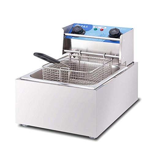 Fritteuse, Einzel- / Doppelzylinder-Fritteuse mit Sichtfenster Temperaturregelung rutschfest Leicht zu reinigen…