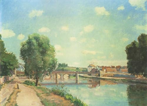 Affiche Pissarro le pont de chemin de fer Tableau d'Impressionnisme pour Décoration de Bureau