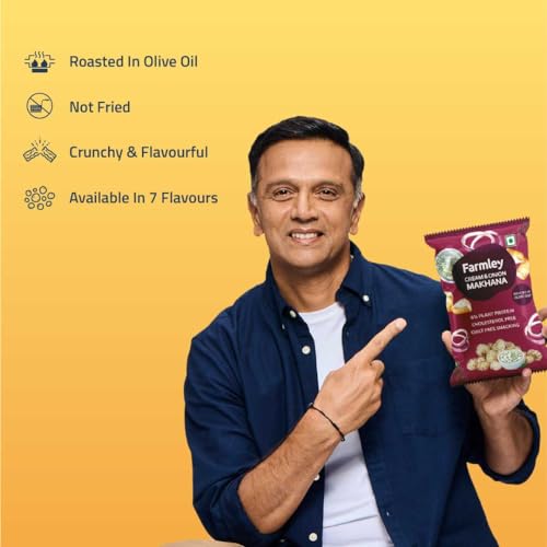Image of Farmley Cream & Onion Makhana | Roasted In Olive Oil | 51g