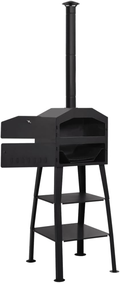 YAFF Outdoor Pizza Oven Charcoal Fired with 2 Fireclay Stones (62.216lbs)