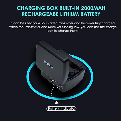 lifcasual M-VAVE WP-8 Sistema de transmissão sem fio Receptor e transmissor de guitarra elétrica Bat