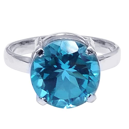 Bague en argent et quartz bleu double, le cadeau de joaillerie idéal