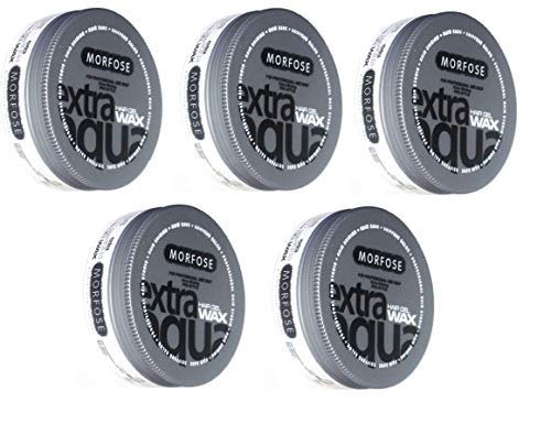 Extra Hair Gel Wax Aqua MORFOSE 175 ml lot de 5 pour coiffage quotidien