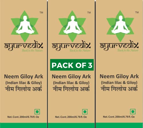 Image of Neem Giloy Ark 600 ml | Neem & Giloy (Guduchi /Gulvel) Hydrosol | Supports Immunity, Respiratory & Daily Wellness | Herbal Detox & Antioxidant Support | Ayurvedic Liquid | FSSAI Certified