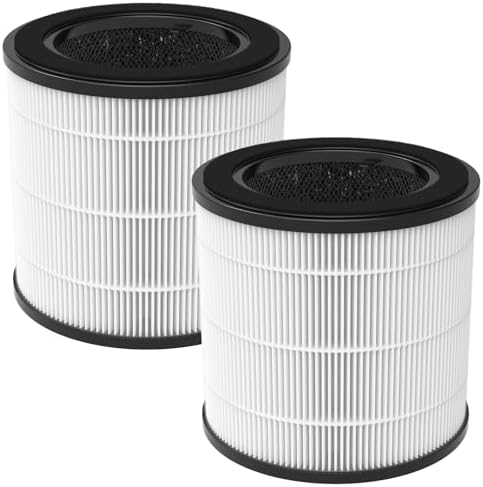 2 Stück Ersatzfilter Kompatibel mit Philips 800 Series Luftreiniger | AC0830/10 AC0820/30 AC0820/10 AC0819/10, 3-in-1 HEPA-Filter & Aktivkohlefilter & Vorfilter,Teilenummer FY0194/