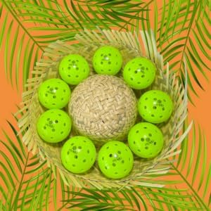 PRADO Taíno Sun Pickleball Balls – USAPA Approved Outdoor 40 Hole Pickleballs