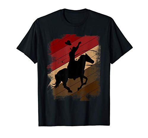 Cavaliere Rodeo Texano Idea Regalo Western Riding Cowboy Maglietta