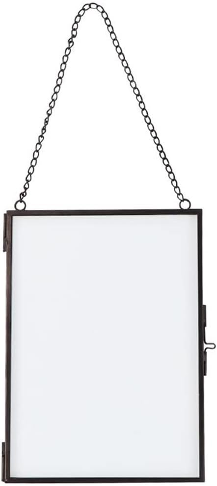 Hanging Glass Photo Specimen Clip Decorative Picture Specimen Holder Home Office DIY Photo Wall Decoration(D)