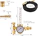 Argon Co2 Regulator for Mig Welder Gas Regulator With 6.6Ft Gas Hose 10 To 60 Cfh Output Flow 0 To 4000 Psi, Cga-580 Inlet Argon Flow Meter Welding Regulator