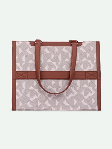 Image of ZOUK Boardroom Office Bag for Women | Big Size Business Tote | Laptop Up to 14 Inch | Water-Resistant | Stylish Handbag for Work & Travel |