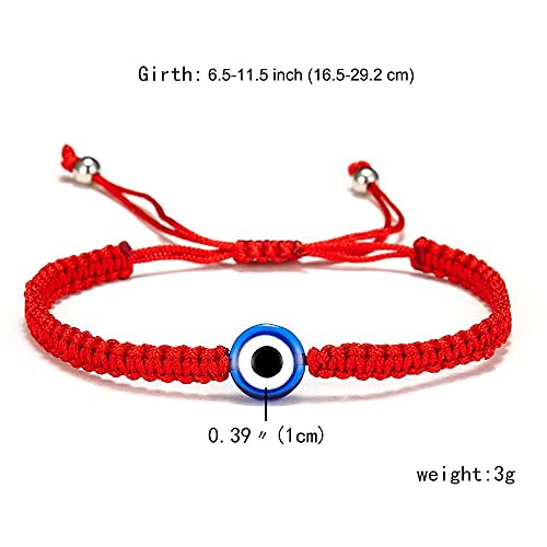 SONNYX 16 Set Evil Eye String Kabbalah Bracelets 7 Knots Bracelets Adjustable Hand-Woven Red Rope Cord Thread Braided Bracelet Protection Lucky Amulet Bracelet for Women Men3