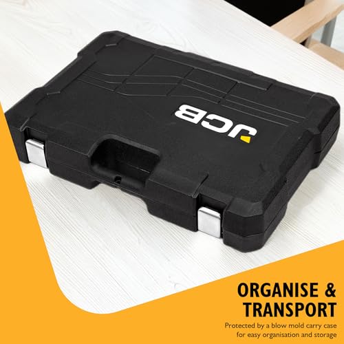 Image of JCB 216 Piece Automotive Socket and Bit Set, Chrome Vanadium Steel | 3 Year Warranty