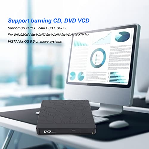 Lecteur CD DVD externe multifonction USB 3.0 Type C ordinateur portable - 3