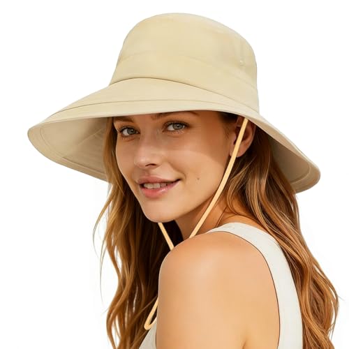 Chapeau de soleil femme grand bord pliable idéal pour la plage et le jardin