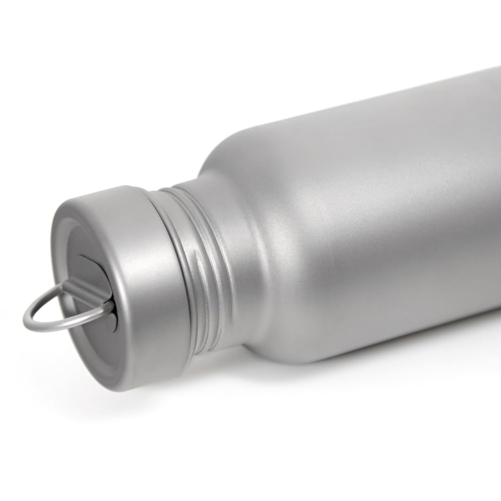 Bouteille d'eau légère en titane pur 600 ml/800 ml pour camping et randonnée en plein air