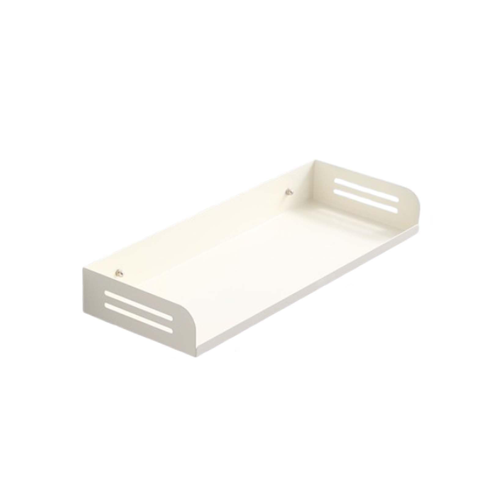 Estante refrirador magnético que ahorra espacio, fuerte sujeción, sin agujeros, 30 x 14 x 5 cm, color blanco, perfecto para cocinas y baños