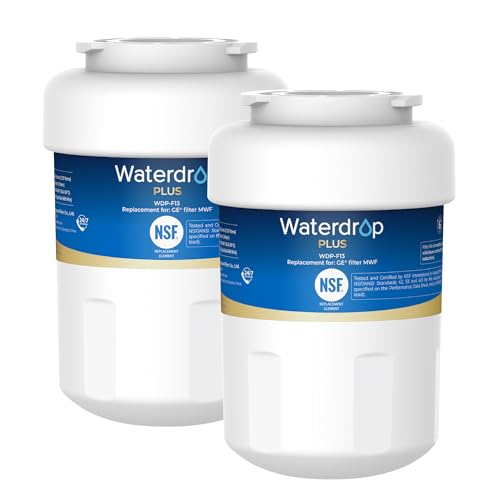 Waterdrop Plus WDP-F13 𝐑𝐞𝐝𝐮𝐜𝐞 𝐏𝐅𝐀𝐒 Replacement for GE® MWF®, HDX FMG-1, MWFP, MWFA, RWF1060, Kenmore® 469991 Refrigerator Water Filter, 2 Pack (Package May Vary)