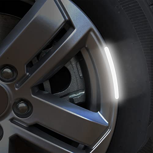 Nuoozy Reflective Wheel Rim Stripe Decal Sticker For Motorcycle Car Bicycle Night Visibility Waterproof Sliver-Gray (20Pcs) #TOP3