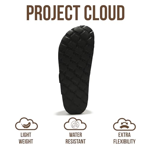 Image of Project Cloud 100% Genuine Leather Footbed Clogs for Women - Memory Foam Arch Support Slippers for Women - Trendy Slip-ons Women's Mules & Clogs Sandals