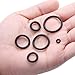 Litorange Silicone 580PCS 45A Universal Black O-Ring Sealing Gasket Washer Seal Assortment Set (Better Than Rubber) for Plumbing,Automotive,General Repair 15 Size with Case
