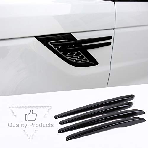 METYOUCAR ABS Side Door Fender Air Vent Outlet Trim for Land Rover Range Rover Sport 2014 2015 2016 2017 (Piano Black)