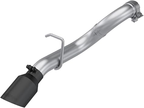 MBRP Wrangler 3.6L T409 Stainless Steel 2.5in Axle-Back Turn Down Exit - Black Tip for 18-24 Jeep