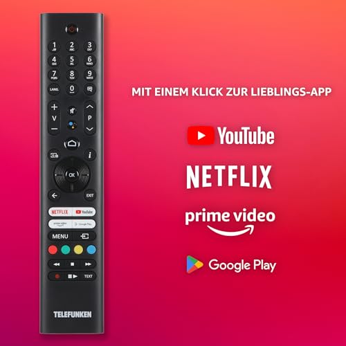 TELEFUNKEN 43 Zoll QLED Fernseher/Android TV (4K UHD Smart TV, HDR Dolby Vision, Dolby Atmos, Triple-Tuner) QU43AN900M – Bild 6