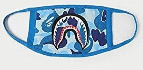 Natthom Fashion A Bathing Ape Bape Shark Face Mask Camouflage Mouth-muffle BAPE Cover