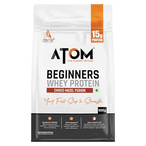 Image of Asitis Nutrition ATOM Beginners Whey Protein 500g | Accelerates Muscle-building | Increases Body Strength
