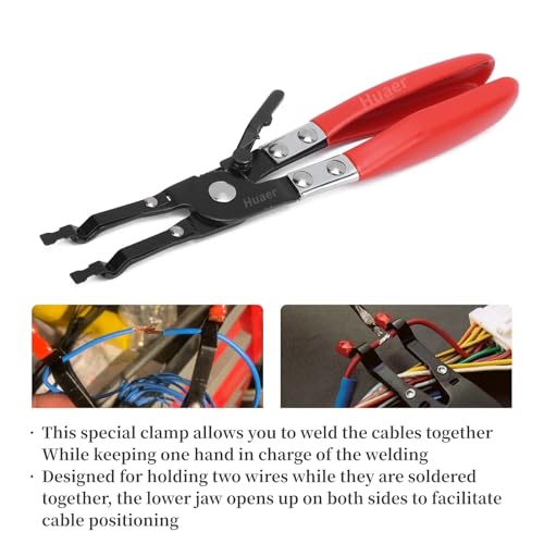 Akozon Car Soldering Pliers, Metal Soldering Plier Multi-Function Wire Welding Clamp Pick‑Up Aid Tool Wire Welding Pliers For Automobile Maintenance Repairing Tool - Image 5