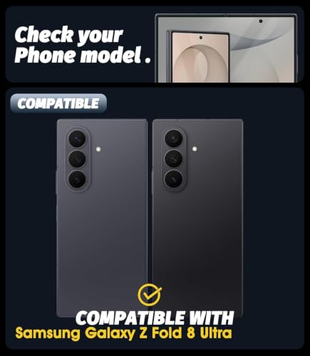 Image of STP FEEL 1 Pack Unbreakable Membrane Screen Protector Guard For Samsung Galaxy Z Fold 8 Ultra 5G, (8 Inch, Front and Back) | Membrane Ultra Smooth Touch with Finger Print Support - 3 Months Warranty